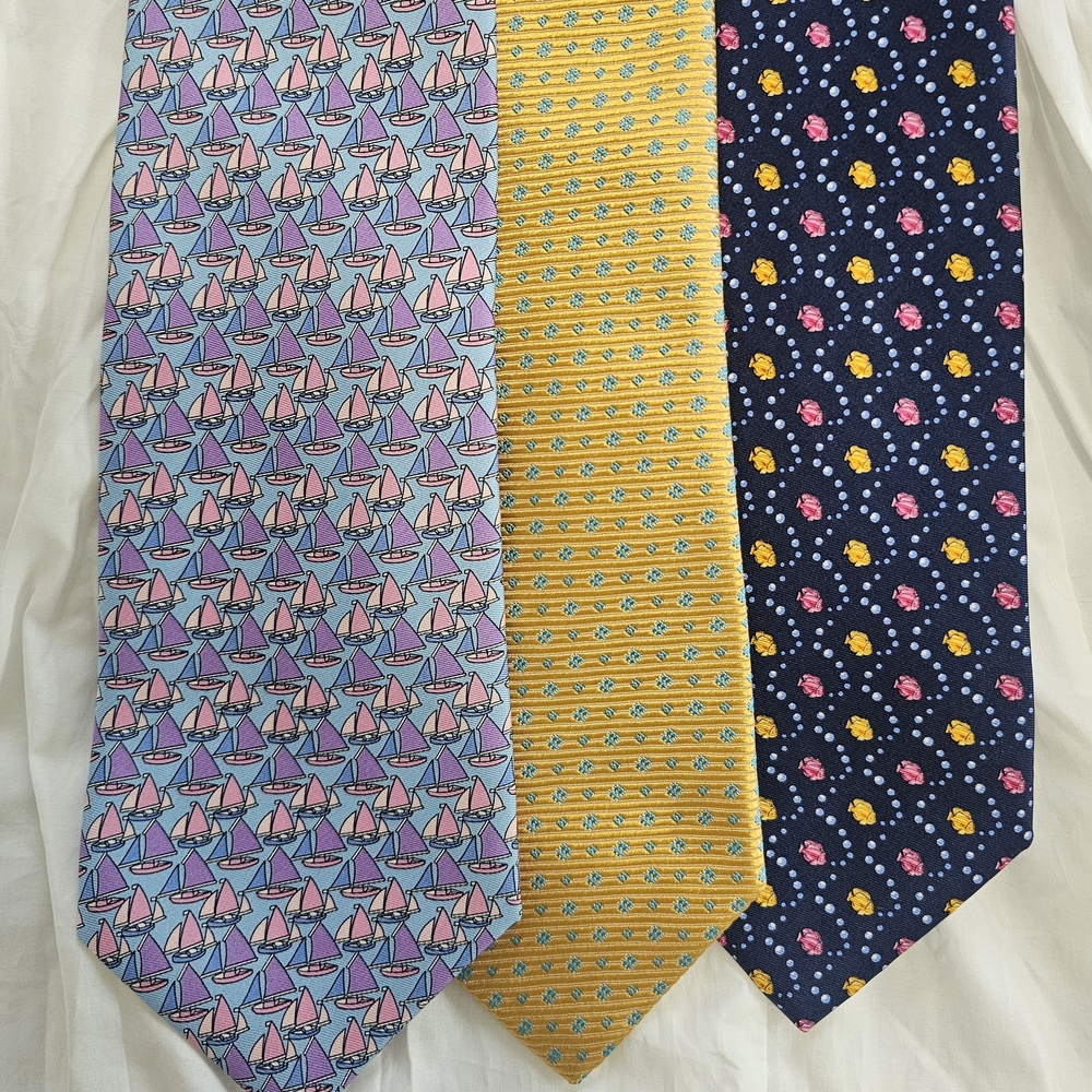 Elegant Pink and Yellow Silk Ties for Formal Wear